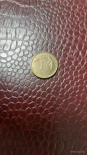 Монета 1 грош 1998г. Польша. Неплохая!