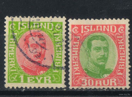 Исландия Уния с Данией 1920 Христиан X Стандарт #83,93