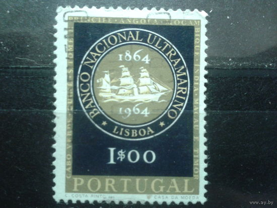 Португалия 1964 Эмблема нац. банка, парусник