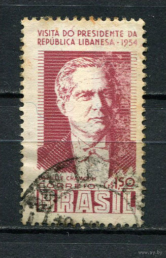 Бразилия - 1954 - Визит президента Ливана - [Mi. 839] - полная серия - 1 марка. Гашеная.  (Лот 8CH)