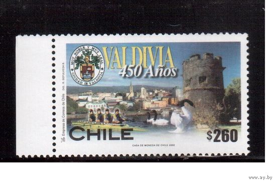 Чили-2002,(Мих.2062) ** ,  Спорт, Фауна(одиночка)