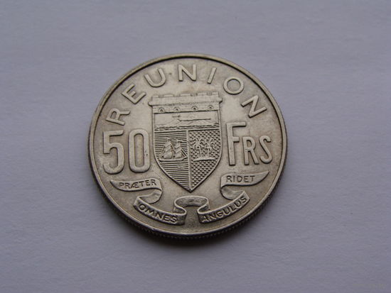 Реюньон. "Колония Франции"  50 франков 1962 год KM#12