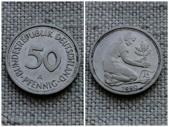 Германия ФРГ 50 пфеннигов 1990 (А)