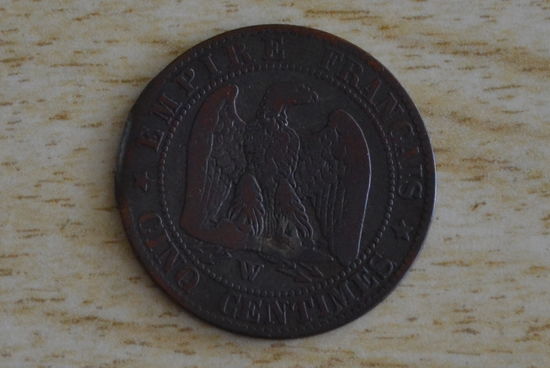 Франция 5 сантимов 1855  W