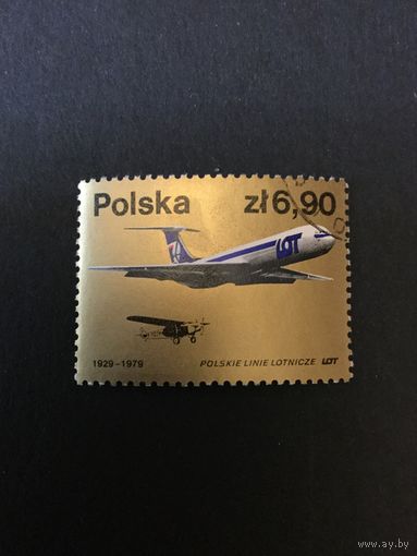 50 лет LOT. Польша,1979,марка