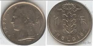 Бельгия, 1 франк 1977 BELGIE