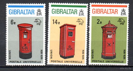 100 лет ВПС Гибралтар 1974 год серия из 3-х марок