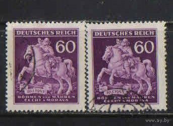 Германия Богемия и Моравия Протекторат 1943 День марки Верховой почтальон 18 век #113