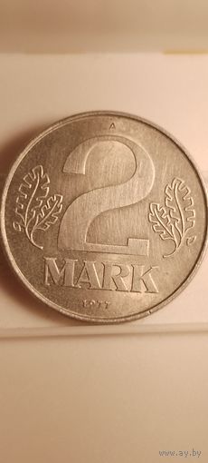 2 марки 1977 г А ГДР