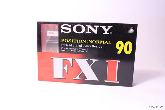 Аудиокассета SONY FXI 90. Новая