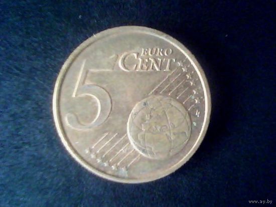 Монеты.Еропа.Германия 5 Евро Центов 2016.