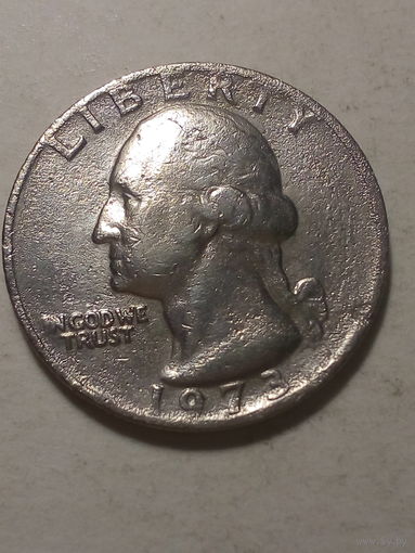 25 цент США 1973