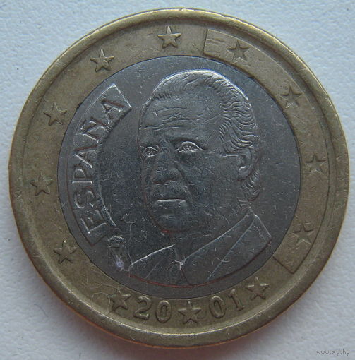 Испания 1 евро 2001 г.