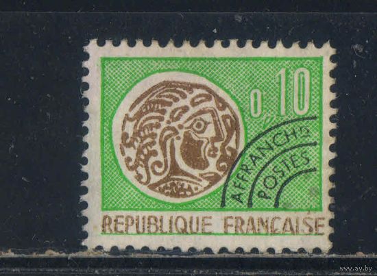 Франция Предварительное гашение 1964-9 Гальская монета Стандарт #123*