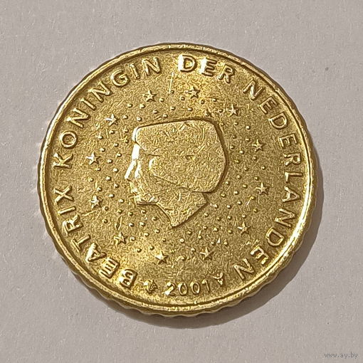 10 евроцентов, Нидерланды 2001 г.