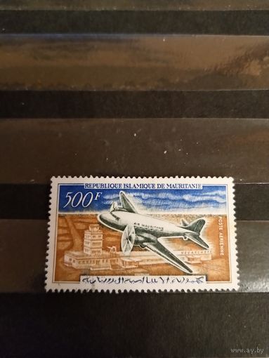 1963 республика Мавритания дорогая высокономинальная марка авиация самолёт выпускалась одиночкой (2-8)