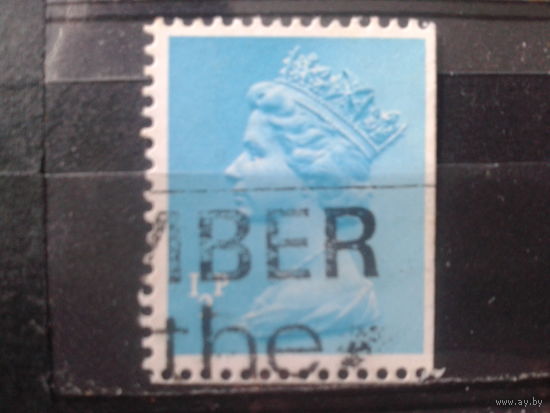Англия 1971 Королева Елизавета 2 1/2 пенни, марка из буклета