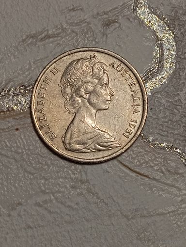 Австралия 5 центов 1981 года .