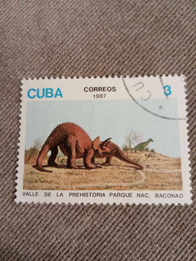 Куба 1987. До исторические животные. Динозавры
