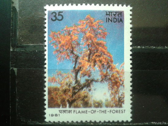 Индия 1981 Цветущее дерево**