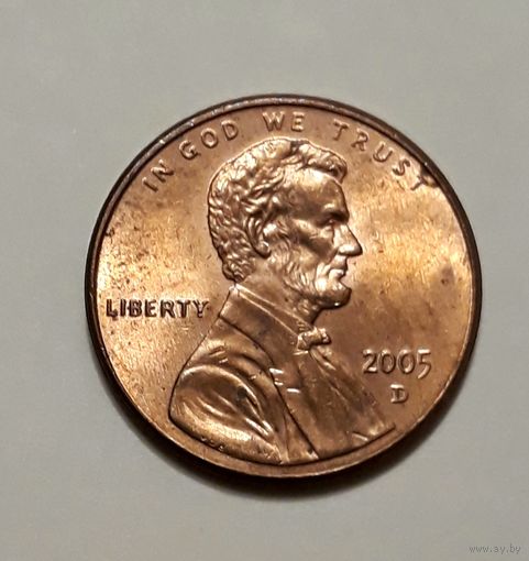 США. 1 цент 2005 г. "D"
