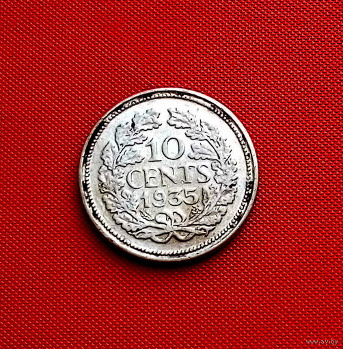 28-01 Нидерланды, 10 центов 1935 г.