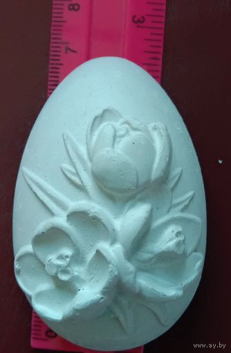Заготовка для пасхального магнитика "Яйцо"Крокусы". 7 см