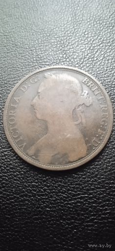 Великобритания 1 пенни 1890 г. -  Виктория