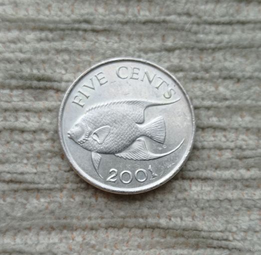 Werty71 Бермуды Бермудские острова 5 центов 2001 Рыба