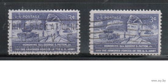 США-1953, (Мих.646), гаш. , Генерал, Война, Танки(одиночка),цена за 1 м на выбор