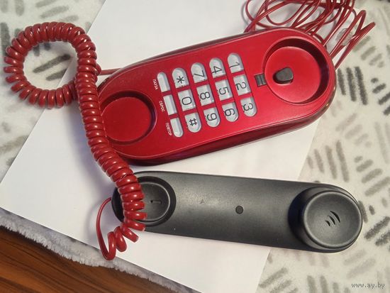 Телефон проводной Texet TX-236 (красный)