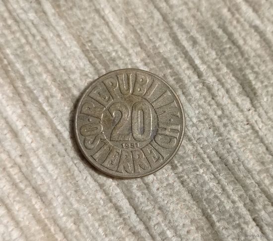 Werty71 Австрия 20 шиллингов 1951
