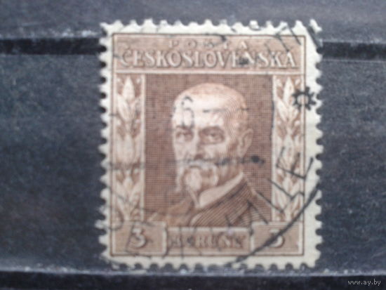 Чехословакия 1926 Президент Масарик 3 кроны