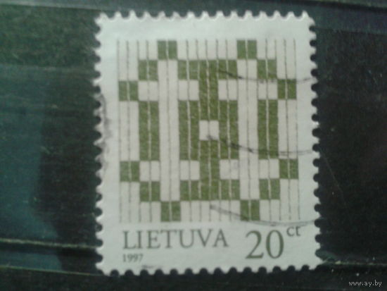 Литва, 1997, Стандарт, орнамент, 20ct