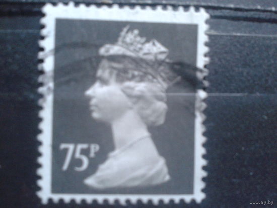 Англия 1980 Королева Елизавета 2  75 пенсов Михель-4,0-10,0 евро гаш.(в зависимости от года вып.)