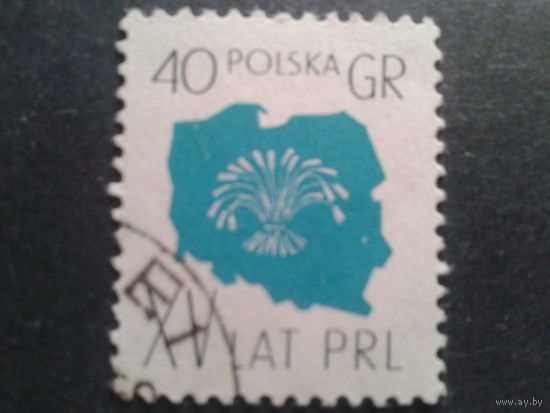 Польша 1959 карта Польши