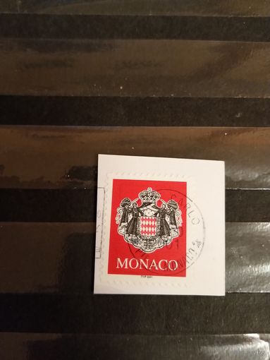 Монако герб самоклейка на вырезке (3-10)