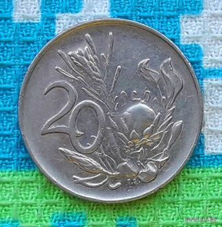 ЮАР 20 центов 1974 года, UNC