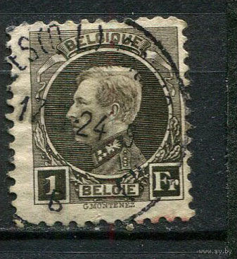 Бельгия - 1921/1922 - Король Альберт I 1Fr - [Mi.167C] - 1 марка. Гашеная.  (Лот 25CS)