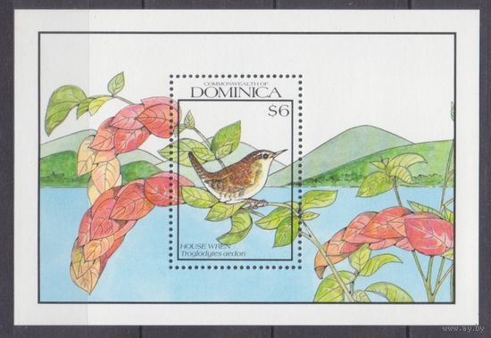 1990 Доминика 1336/B168 Птицы 7,00 евро