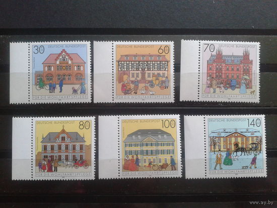 Германия 1991 жилые дома, немецкая архитектура** Михель-11,0 евро полная серия