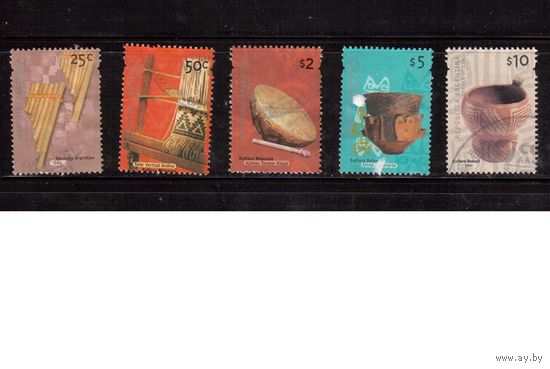 Аргентина-2000-2008 (Мих.2591-) ,  гаш., 5 марок,  Народное творчество