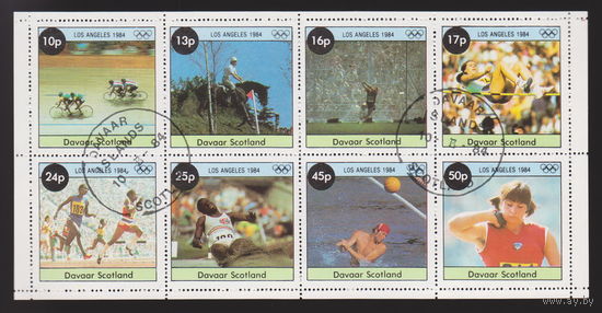 Спорт Олимпийские Шотландия 1984 год  лот 2014 Блок лист