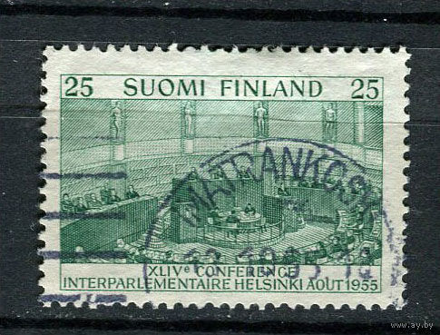 Финляндия - 1955 - 44-я Межпарламентская конференция - [Mi. 441] - полная серия - 1 марка. Гашеная.  (Лот 208AG)