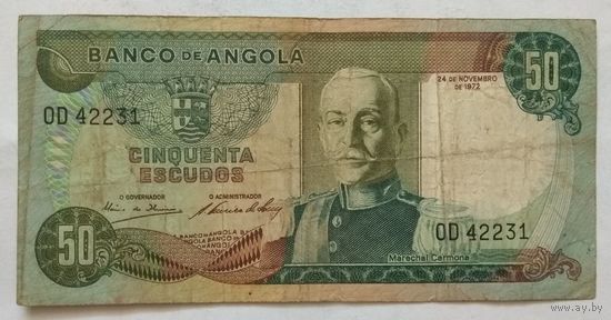 Ангола 50 эскудо 1972 г.