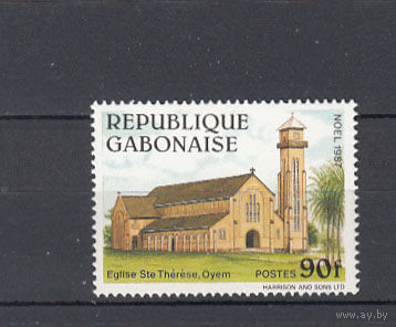 Религия. Церковь. Габон. 1989. 1 марка (полная серия). Michel N 999 (1,0 е)