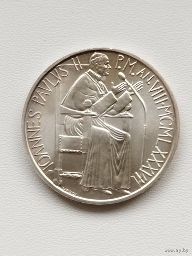 Ватикан 1000 лир 1986 год