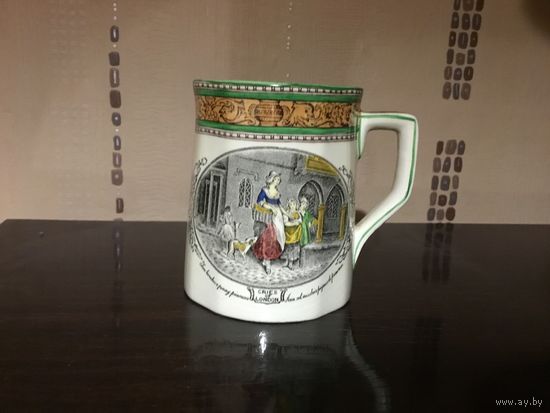 Чашка Чайная большая Сцены старинной жизни Англия фарфор