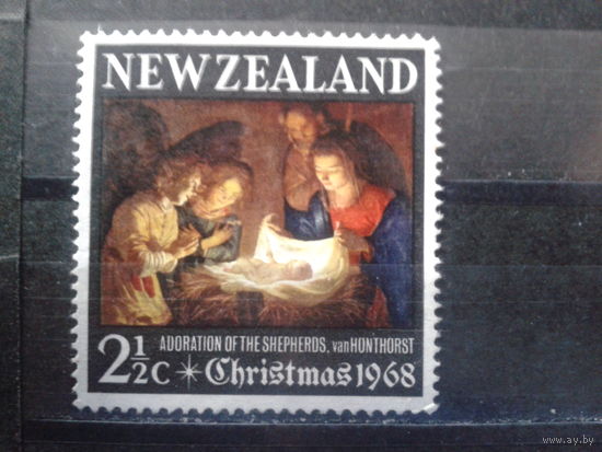 Новая Зеландия 1968 Рождество, живопись*