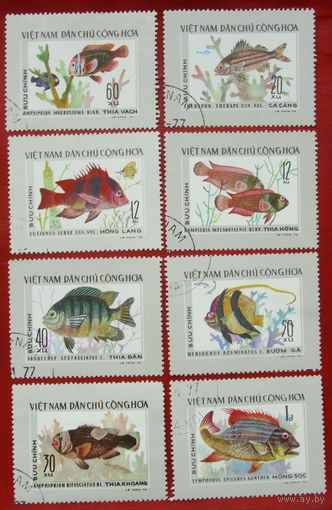 Вьетнам. Рыбы. ( 8 марок ) 1976 года. 3-5.